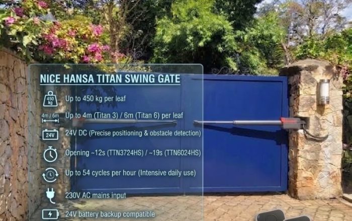 buy and Install Nice Hansa Titan Swing Gate