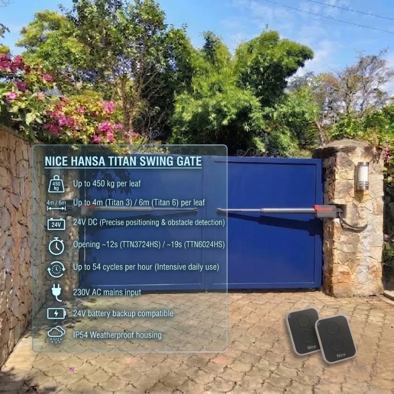 buy and Install Nice Hansa Titan Swing Gate